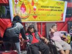 Kolaborasi antara Maxim dan Palang Merah Indonesia (PMI) dalam aksi kegiatan donor darah. Foto: HO/Maxim