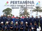 Kunjungan akademik mahasiswa Program Studi Teknik Perminyakan Sekolah Tinggi Teknologi Minyak dan Gas (STT Migas) Balikpapan di fasilitas operasi hulu migas PHSS di wilayah Lapangan Muara Badak pada 11 Mei 2025. Foto: HO/PHSS