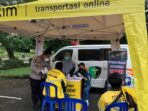 Maxim berkolaborasi dengan Polresta Balikpapan menyelenggarakan kegiatan cek kesehatan gratis. Foto: HO/Maxim