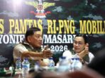 Menteri Pertahanan (Menhan) Sjafrie Sjamsoeddin dan Menteri Keuangan Sri Mulyani saat melakukan kunjungan kerja ke wilayah rawan konflik di Papua, Sabtu (7/6/2025). Foto : Instagram/@sjafrie.sjamsoeddin