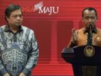 Mentri ESDM Bahlil Lahadalia dan Menteri Koordinator Bidang Perekonomian Airlangga Hartarto. Foto: setkab.go.id