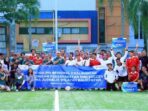 PHM menggelar turnamen mini soccer persahabatan bersama para jurnalis Kota Balikpapan di Lapangan Sepinggan Pratama, Jumat (20/6/2025). Foto: HO/PHM