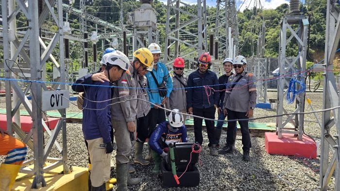 PLN melalui UIP KLT, bersama UPP KLT dan Pusmanpro UPMK, sukses melaksanakan ST-1 untuk Proyek Transmisi SUTT 150 kV GI Tanjung Selor–GI Tideng Pale pada Section 1 dan Section 3. Foto: HO/UIP Kalbagtim