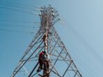 Pengecekan tower transmisi oleh PLN untuk menjaga keandalan listrik di Desa Tengatiba, Nusa Tenggara Timur. Foto: HO/PT PLN (Persero)
