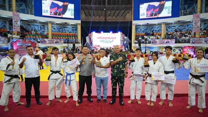 Penutupan Kejuaraan Judo Kapolda Kaltim Cup 2025 di Gedung Balikpapan Sport And Convention Center (BSCC)/Dome Balikpapan, Pada Rabu (18/6/2025). Foto: HO/Humas Polda Kaltim