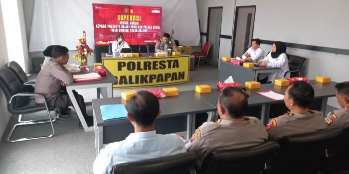 Polresta Balikpapan Terima Kunjungan Tim Supervisi Kerma Hukum Bidkum Polda Kaltim