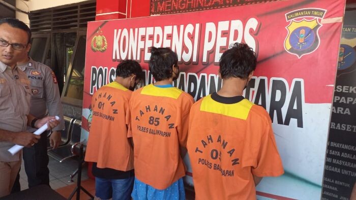 Polsek Balikpapan Utara Ungkap Dua Kasus penyalahgunaan obat keras jenis dobel L dan Curanmor roda dua. Foto: HO/Humas Polresta Balikpapan