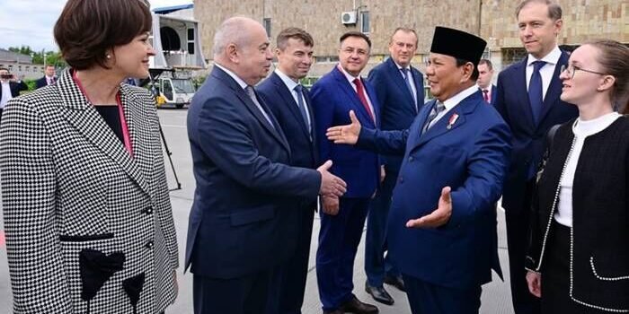 Presiden Republik Indonesia Prabowo Subianto dalam kunjungan bilateral Indonesia-Rusia, sekaligus memperkuat peran Indonesia dalam isu-isu global. Foto: setneg.go.id