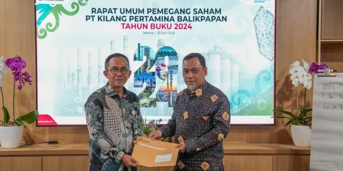 Rapat Umum Pemegang Saham (RUPS) PT Kilang Pertamina Balikpapan (PT KPB) Tahun Buku 2024, di Patra Jasa Office Tower, Jakarta, pada Senin (23/6/2025). Foto: HO/PT KPB