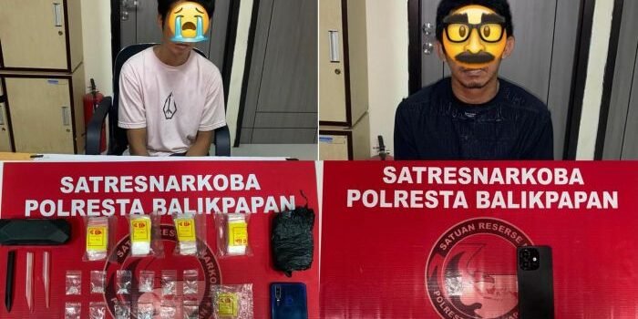 Satreskoba Polresta Balikpapan Gulung Residivis Narkoba di Gunung Bugis, 18 Paket Sabu Diamankan