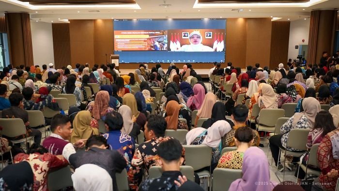 Sebanyak 802 peserta mengikuti pelatihan yang terdiri dari mahasiswa, pegawai BPS Provinsi Kaltim, BPS Kabupaten PPU, dan BPS Kukar. Foto: HO/Humas Otorita IKN