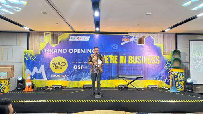 Wakil Gubernur Kaltim, Seno Aji Saat Peresmian YELLO Hotel Samarinda, Sabtu malam, (21/6/2025). Foto: BorneoFlash/Nur Ainunnisa