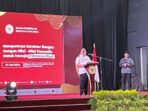 Wakil Wali Kota Balikpapan, Bagus Susetyo, pada pembukaan Seminar Pembinaan Ideologi Pancasila yang di gelar di Balikpapan Sport Convention and Center (BSCC)/DOME, pada hari Rabu (4/6/2025). Foto: BorneoFlash/Ardian