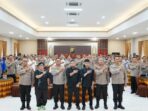 Foto bersama saat kegiatan Rapat Kerja Teknis Bidang Humas Polda di Gedung Mahakam Mapolda Kaltim yang berlangsung selama dua hari, 11 hingga 12 Juni 2025. Foto: HO/Humas Polresta Samarinda