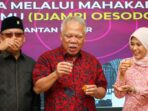 Kepala Otorita IKN, Basuki Hadimuljono bersama Dewan Jamu Indonesia, Universitas Mulawarman, dan Dinas Kesehatan Provinsi Kalimantan Timur di kawasan Kemenko 3, Nusantara pada Minggu (22/6/2025). Foto: HO/Humas Otorita IKN