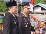 Bupati Mahulu, Drs. Bonifasius Belawan Geh, S.H., M.E., Hadiri Upacara Peringatan Hari Ulang Tahun (HUT) ke-79 Bhayangkara yang digelar di Alun-alun Ujoh Bilang, pada Selasa, (01/07/ 2025). Foto: HO/Prokopim Mahulu