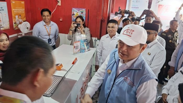 Bupati Paser Fahmi Fadli menghadiri peluncuran Koperasi Desa Merah Putih (KDMP) di Paser Belengkong yang menjadi salah satu dari 108 koperasi percontohan nasional. Foto: BorneoFlash/Joe