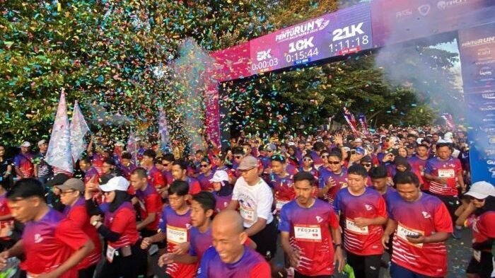 FentuRun 2025 yang sukses digelar di Lapangan Merdeka Kota Balikpapan sebagai titik start, pada hari Minggu (13/7/2025). Foto: BorneoFlash/Niken Sulastri