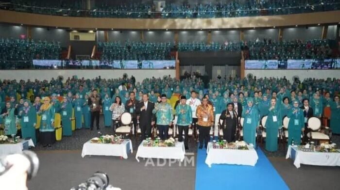 Gubernur Kaltim, Rudy Mas'ud, saat menghadiri pembukaan Rakernas 2025 dan HKG ke-53. Foto: Ist/adpimpemprovkaltim