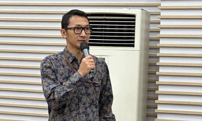 Juru Bicara Komisi Pemberantasan Korupsi Budi Prasetyo dalam konferensi pers di Gedung Merah Putih KPK, Jakarta, Kamis (24/7/2025). FOTO : ANTARA/Rio Feisal/pri.