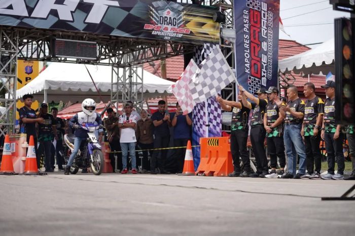 Adu Bakat Otomotif Anak Muda, Drag Bike dan Drag Race Kapolres Cup 2025 Resmi Bergulir