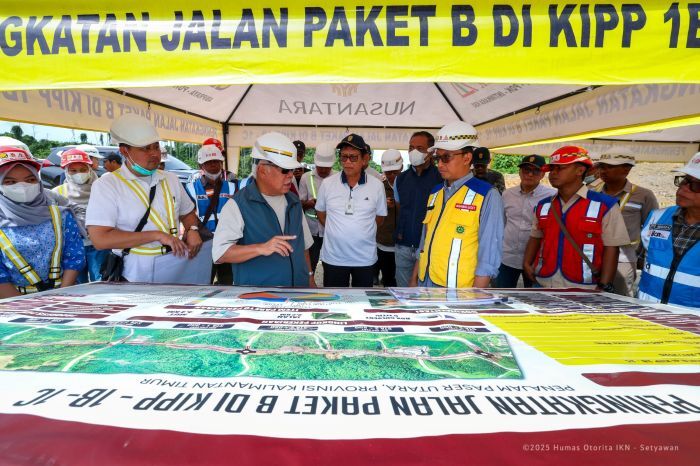 Basuki Tinjau Proyek Jalan KIPP IKN Tahap II, Target Progres Lampaui Ekspektasi