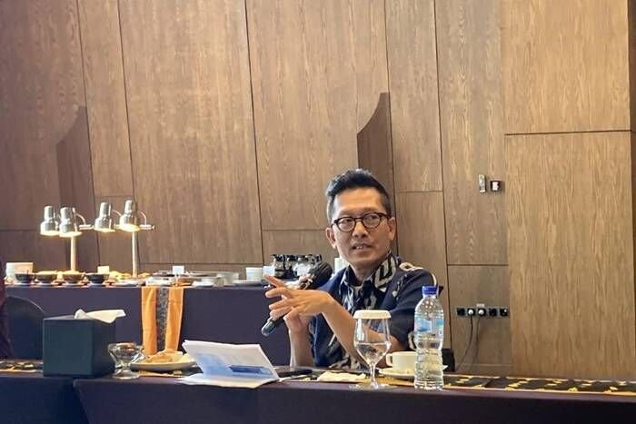 Plt Direktur Pelaksana Pengembangan Bisnis Indonesia Eximbank Maqin U Norhadi. Foto: ANTARA/Imamatul Silfia.