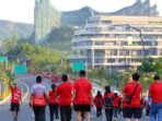 Otorita IKN bekerja sama dengan FKMS dan BNN Provinsi Kaltim menggelar kegiatan Nusantara Fun Walk di kawasan IKN pada Minggu (13/07/2025). Foto: HO/Humas Otorita IKN