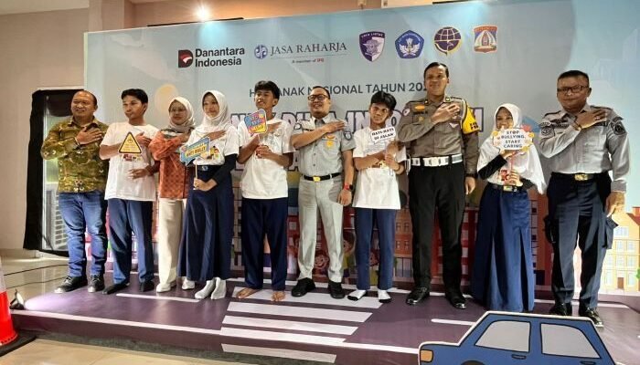PT Jasa Raharja Kaltim peringati Hari Anak Nasional 2025, di Kantor PT Jasa Raharja Kaltim, pada Sabtu (26/7/2025). Foto: BorneoFlash/Niken Sulastri