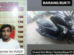 Pelaku Curanmor dan barang bukti Berhasil Diamankan Polsek Sungai Kunjang. Foto: HO/Humas Polresta Samarinda