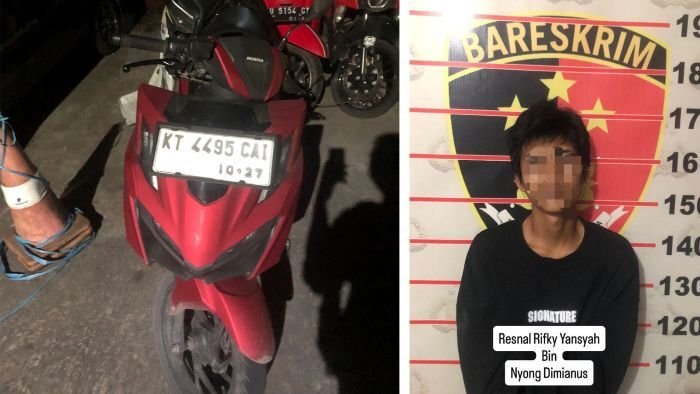 Pelaku dan barang bukti Berhasil diamankan Unit Jatanras Satreskrim Polresta Samarinda. Foto: HO/Humas Polresta Samarinda