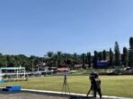 Suasana lokasi upacara pelantikan 1.110 Pamong Praja Muda IPDN menjadi ASN di Kampus IPDN Jatinangor, Kabupaten Sumedang, Jawa Barat, Senin (28/7/2025). FOTO: ANTARA/Genta Tenri Mawangi/pri.