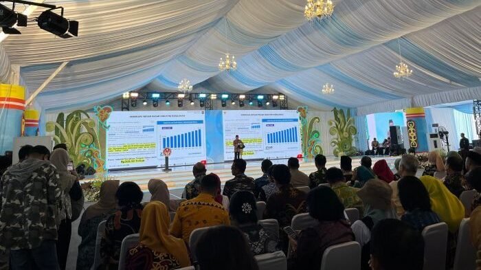 Acara Penutupan HUT ke-45 Dekranas yang digelar di Balikpapan Sport and Convention Center (BSCC)/DOME, pada Jumat (11/7/2025). Foto: BorneoFlash/Niken Sulastri