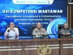 Polda Kaltim menggelar Uji Kompetensi Wartawan (UKW) di Gedung Mahakam, pada Kamis (24/7/2025). Foto: HO/Humas Polda Kaltim