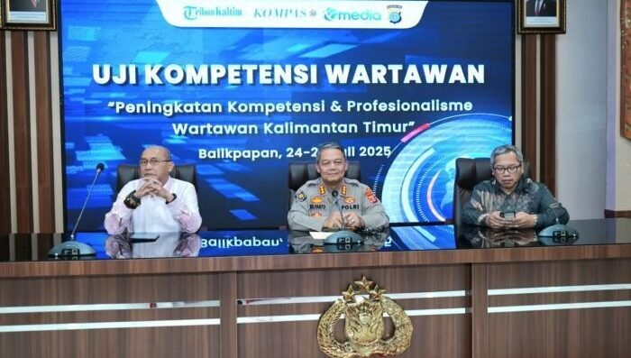 Polda Kaltim menggelar Uji Kompetensi Wartawan (UKW) di Gedung Mahakam, pada Kamis (24/7/2025). Foto: HO/Humas Polda Kaltim