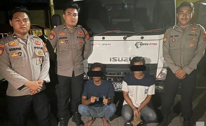 Polresta Samarinda Amankan 2 Pelaku beserta barang bukti. Foto: HO/Humas Polresta Samarinda 