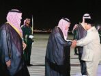 Presiden Republik Indonesia, Prabowo Subianto, tiba di Jeddah, Arab Saudi, pada Selasa (01/07/2025). Foto: setneg.go.id