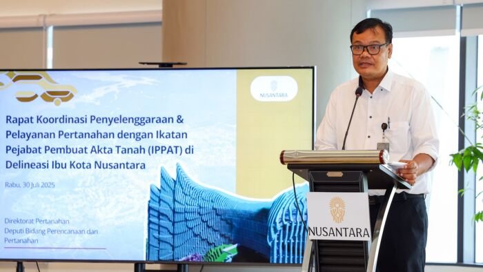 Rapat juga dihadiri oleh perwakilan dari Badan Pertanahan Nasional (BPN) Kaltim, Kantor Pertanahan PPU, dan Kantor Pertanahan Kukar. Foto: HO/Humas Otorita IKN
