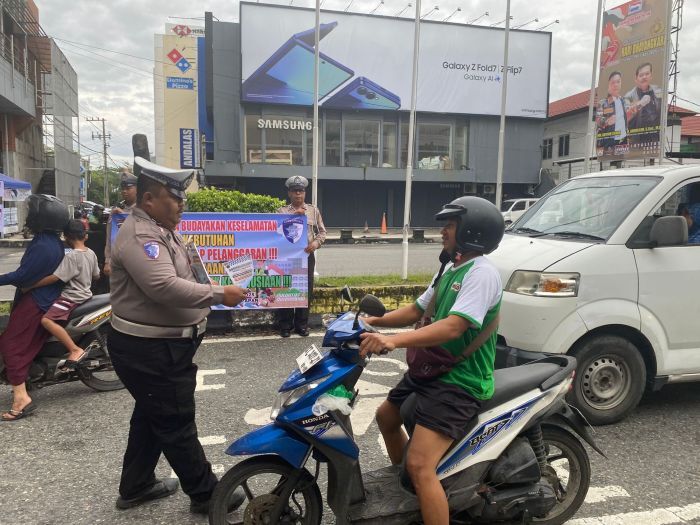Satlantas Polresta Balikpapan Gencar Sosialisasikan Ops Patuh Mahakam 2025
