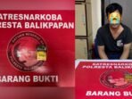 Satresnarkoba Polresta Balikpapan Tangkap Seorang Pria berinisial A.M. bin T.M. (32) Beserta Barang Bukti. Foto: HO/Humas Polresta Balikpapan