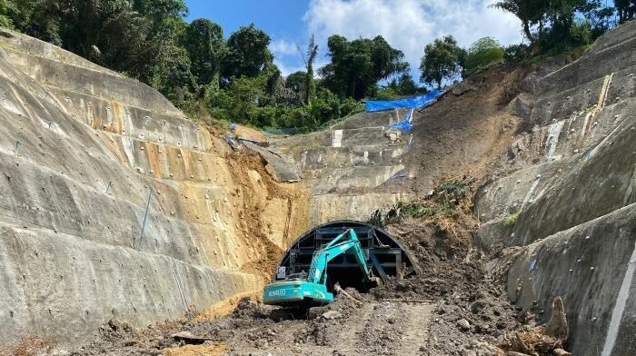 Proyek Terowongan Selili Kota Samarinda. Foto: BorneoFlash.com/Nur Ainunnisa