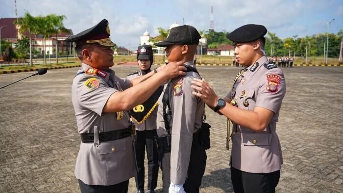Upacara pembukaan Pendidikan Pembentukan Bintara (Diktukba) Polri Tahun Anggaran 2025 yang digelar di Lapangan Utama SPN Polda Kaltim, Kecamatan Loa Kulu Kabupaten Kutai Kartanegara (Kukar), pada Rabu (30/7/2025). Foto: HO/Humas Polda Kaltim