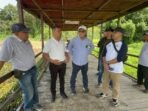 Wakil Wali Kota Balikpapan, H. Bagus Susetyo saat melakukan tinjauan ke bendali 1 di Kawasan perumahan balikpapan regency, pada Sabtu (19/7/2025). Foto: BorneoFlash/Niken Sulastri