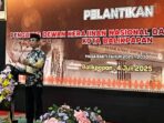 Wali Kota Balikpapan, H. Rahmad Mas’ud Saat Pelantikan kepengurusan Dekranasda Kota Balikpapan masa bakti 2025–2030 yang berlangsung di Auditorium Balai Kota Balikpapan, Jumat (4/7/2025). Foto: BorneoFlash/Ardian