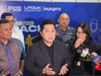 Erick Thohir, Ketua Umum PSSI saat bertemud engan pers. Arsip foto (18/7/2025). Foto: ANTARA/Rauf Adipati