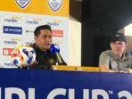 Nafuzu Zain, Pelatih Timnas U-23 Malaysia saat menghadiri jumpa pers untuk ASEAN U-23 Championship di SUGBK. Foto: ANTARA/Zaro Ezza Syachniar