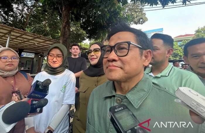 Menteri Koordinator Bidang Pemberdayaan Masyarakat (Menko PM) Abdul Muhaimin Iskandar. Foto:ANTARA/Agatha Olivia Victoria.