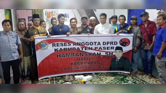 Anggota DPRD Kabupaten Paser, Hamransyah, menggelar reses di Kecamatan Long Ikis, menyerap langsung aspirasi masyarakat yang bergerak di sektor pertanian, perkebunan, dan perikanan. Foto: BorneoFlash/IST