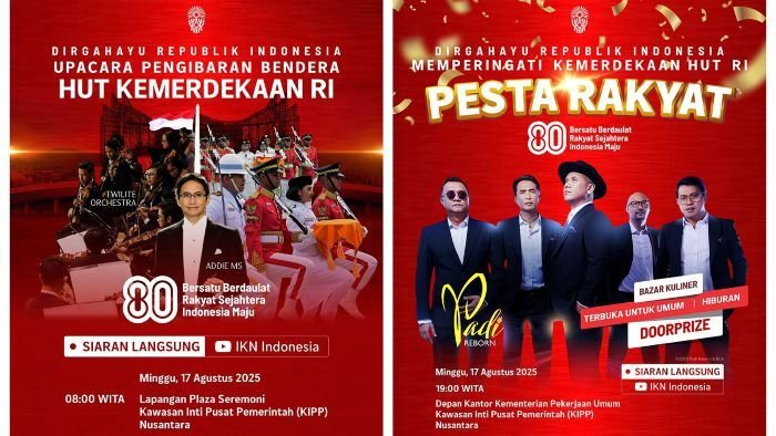 Badan Otorita IKN mengggelar Pesta Rakyat di Hari Kemerdekaan RI Ke-80 Tahun, yang dimulai pada 15 hingga 17 Agustus 2025. Foto: HO/Humas Otorita IKN