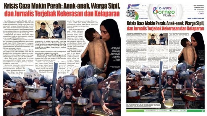 Headline E-Paper BorneoFlash Edisi Senin 25 Agustus 2025.